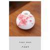Ceramic Hand-molded Plum Blossom Vase Jadeite Porcelain Warm Transparent Decorative Fresh and Delicate Flower Vase Decorative