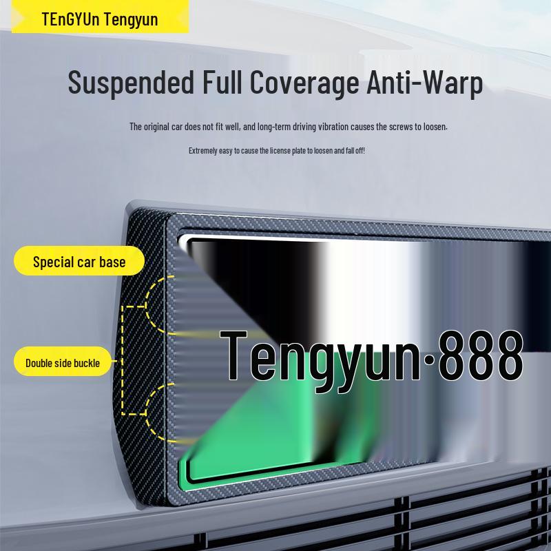 BYD D9/DMI New Energy Green Plate Full Edge Z9 GT License Frame N9 Modified