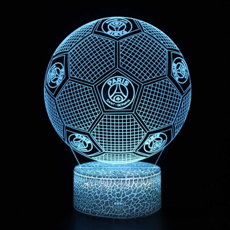 Five Major Leagues Football Club Team Standard 3D Night Light LED Colorful Touch Remote Control Night Light