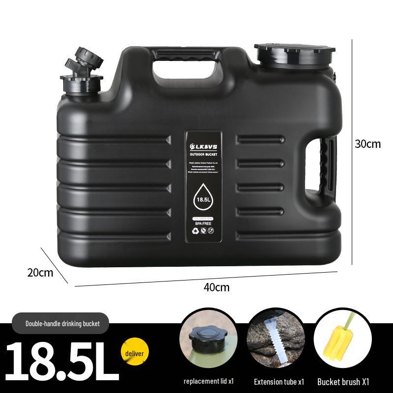 Montowany na samochodzie zewnętrzny kempingowy zbiornik na wodę z kranem