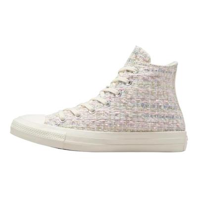 Chuck Taylor All Star High Tweed Shimmer Unisex Sneakers Cream Blush-Hush Lotus-Pink A12739C