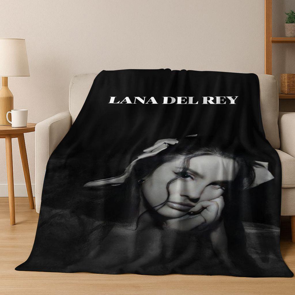 2026 Lana Del Rey Lizzy Grant Cantante Arte Coperta di Flanella, Morbida e Accogliente Coperta da Divano per Casa Camera da Letto Letto Divano Picnic Ufficio Coperta
