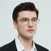 Japanese Handmade Pure Titanium Glasses Frame Men Oval Round Eyeglasses Women Big Face Spectacle Eyewear No Fading Ultralight 6g