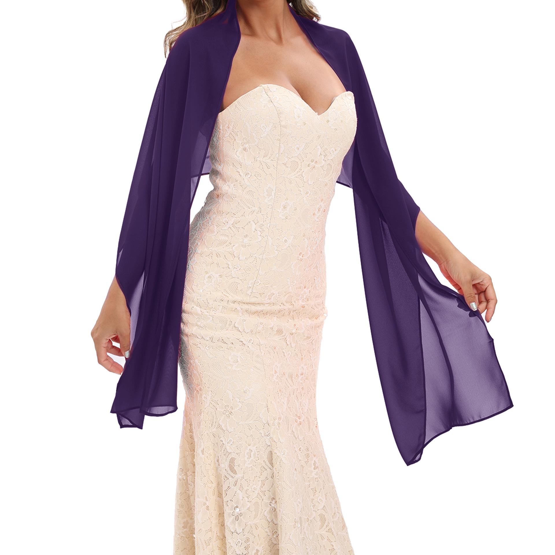 Women s Sleeveless 2-Meter Long Chiffon Shawl - Multiple Colors, European and American Style. 200x45 cm