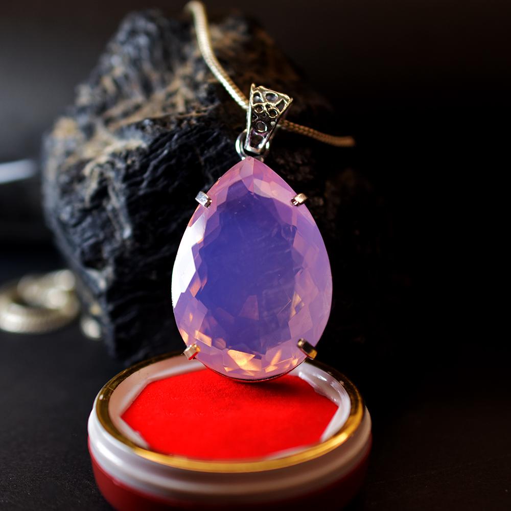 A++ Certified Bi-Color Tourmaline 101.35 Ct Oval Cut Lab Created Gems Pendant my-472-ns