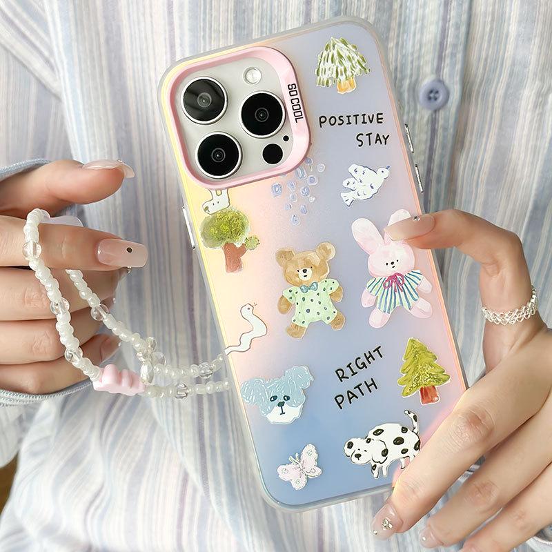 Zhitai Frosted Laser Phone Case for iPhone 16 Pro, 14, 13, Huawei Mate 60 Pro