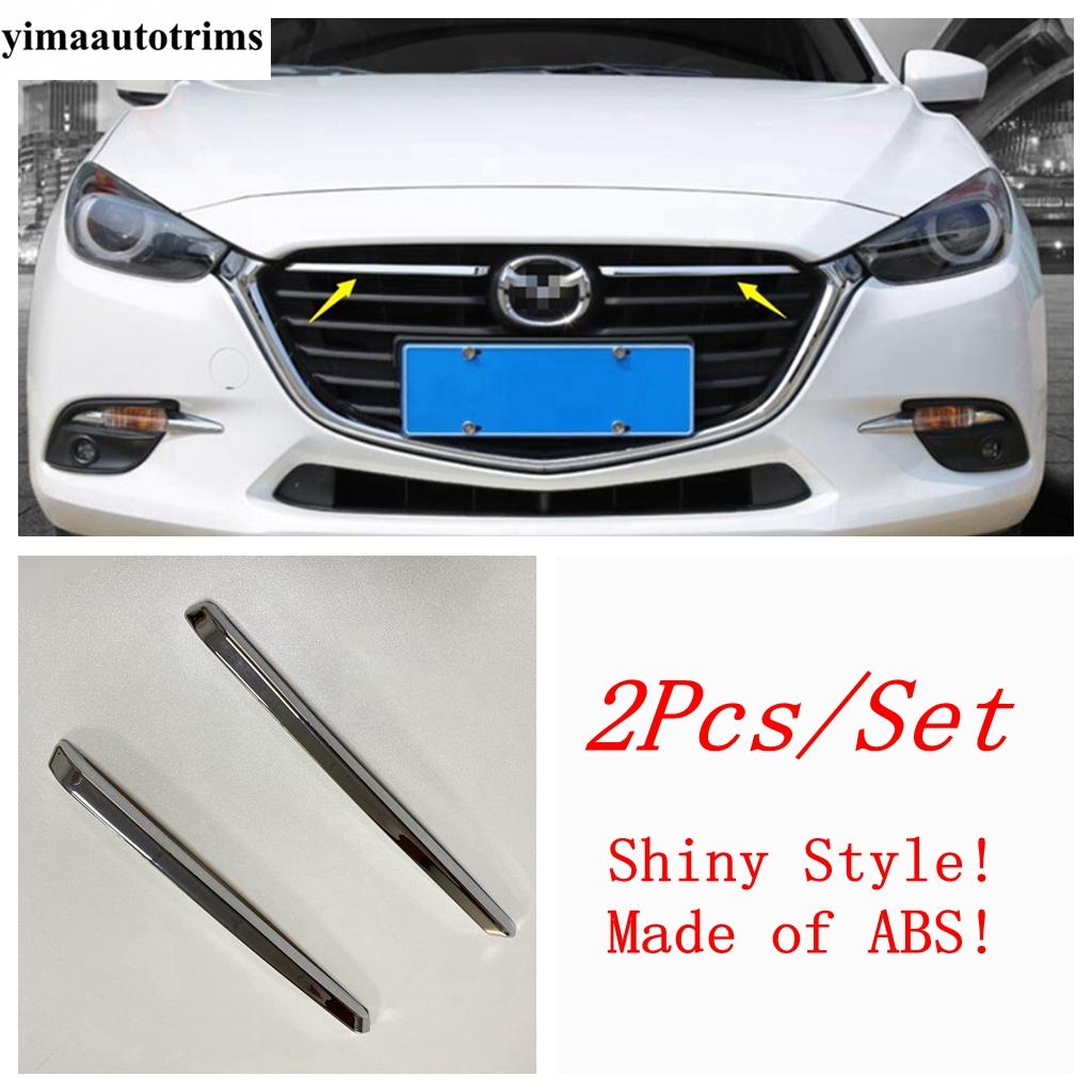 Chrome Front Rear Fog Light Lamp Door Handle Bowl Grille Strip Rearview Mirror Cover Trim For Mazda 3 2017 2018 Car Accessories