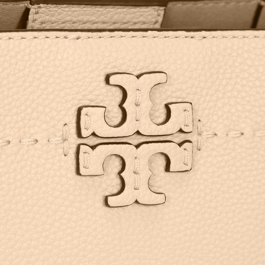 Tory Burch Mcgraw Adjustable Detachable Shoulder Strap Bucket Bag Women Handbags Off-White 74956-724
