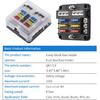 6 Way 12V Fuse Box Blade with LED Indicator Damp-Proof Cover - Individual Positive Fuse Holder with Ground Bus Holder for 12V/24V Vehicle Car Boat