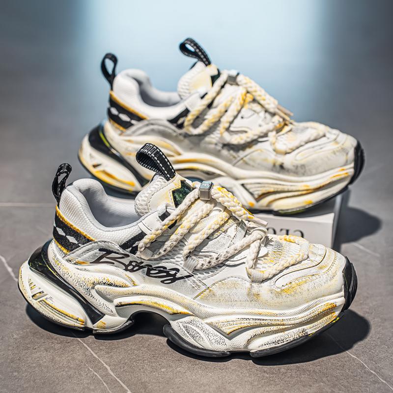 Pantofi Sport Casual de Modă pentru Bărbați, cu Top Jos, Pantofi Sport cu Talpă Groasă Confortabili pentru Studenți, Pantofi de Baschet Clasici Respirabili pentru Băieți