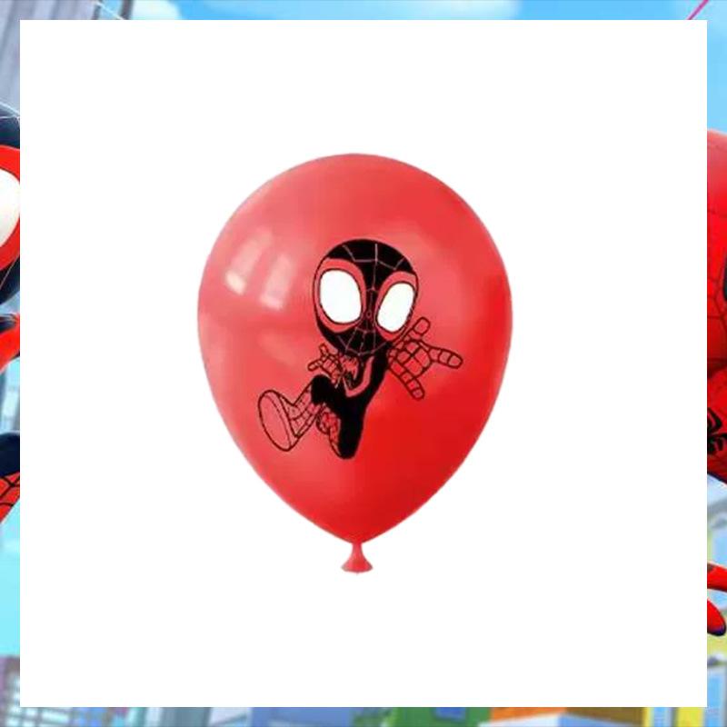 12 Latex Balloon Kids Birthday Party Decoration Holiday Bluey Spider-Man Sonic
