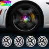 2025 Hot VW 4pcs Hub Led Lights Cap Car Floating Illumination Wheel Center Covers Caps For Volkswagen golf4/6/7 toutan passat ti