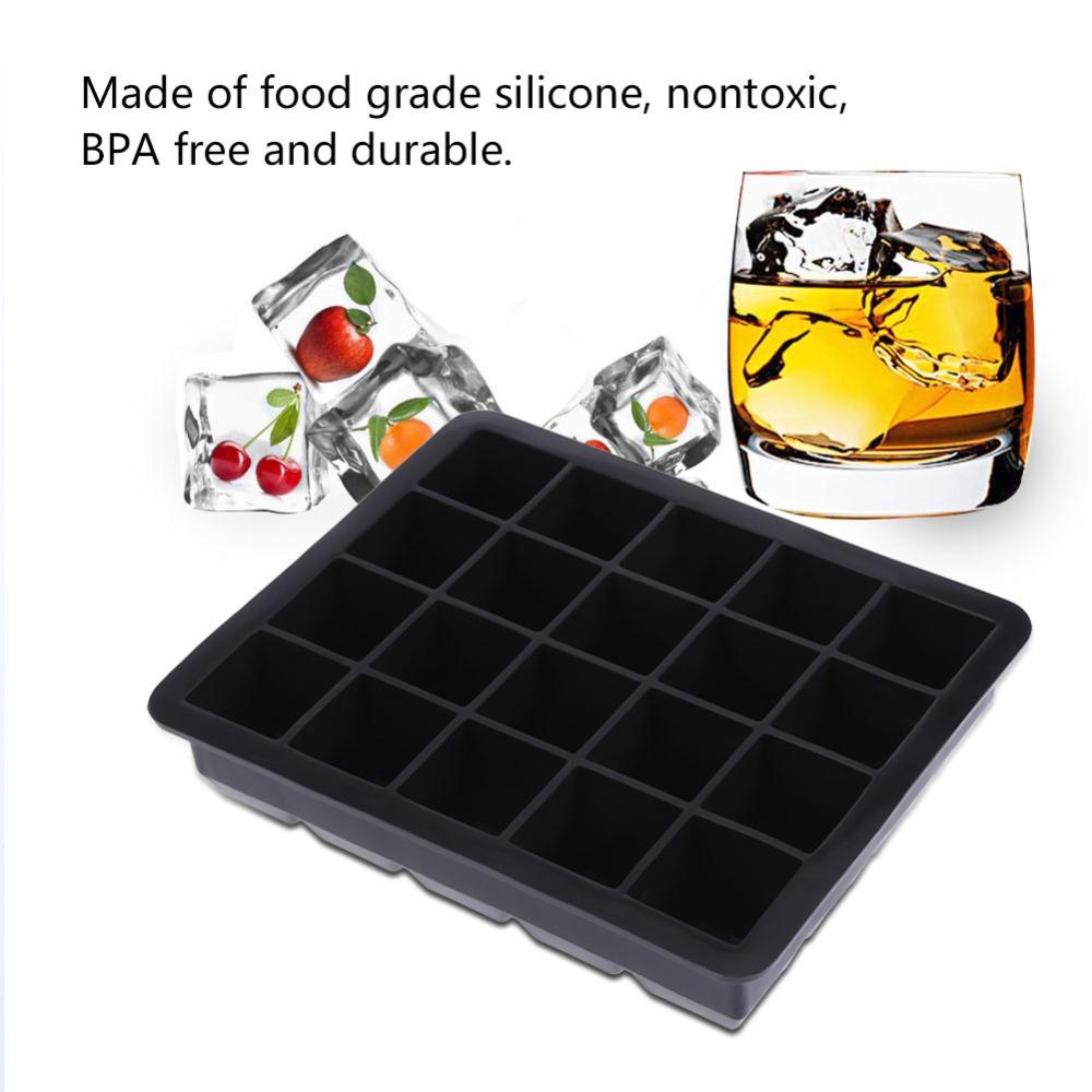 Easy Release Ice Cube Mold Flexible Ice Cube Container Silicone Ice Cube Tray For Freezing
