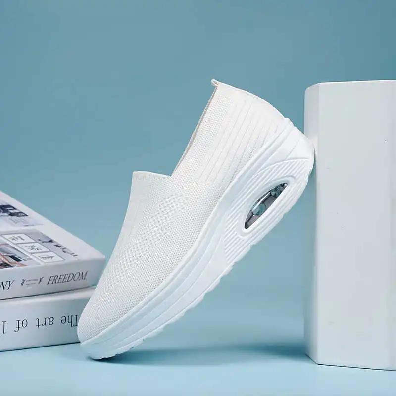 Mid-heeled Lace-free High Quality Sneakers Sports Shoes Purple Tennis Woman High-quality Clearance Nice Krasovka Shose