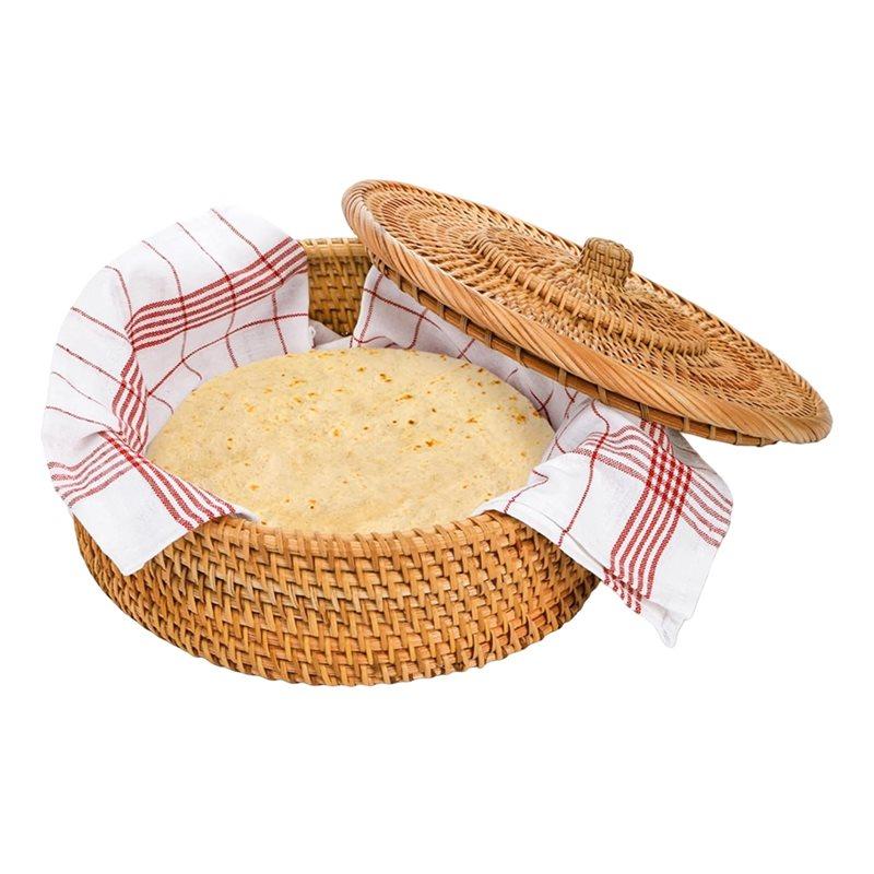 ABBY-Rotangpalmas Tortillas Sildītājs, 10 collu roku