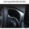Car Accessories Fit for Toyota RAV4 (XA50) 2019 2020 2021 2022 2023 2024 2025 Inner Dashboard Console Display Decorative Cover Trim (Glossy Chrome
