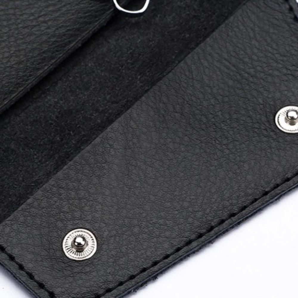 Mini Card Bag Genuine Leather Keychain Housekeeper Car Key Wallet  Men Women