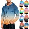 Herren Lockerer Kapuzenpullover für den Alltag mit Tasche und Kordelzug