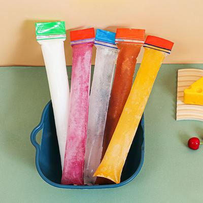 100 Adet Tek Kullanımlık Buzlu Dondurma Kalıp Poşeti DIY Dondurma Çubukları Meyve Suyu Smoothie Yoğurt Kalıp Poşeti BPA İçermez Fermuarlı Dondurucu Tüpleri