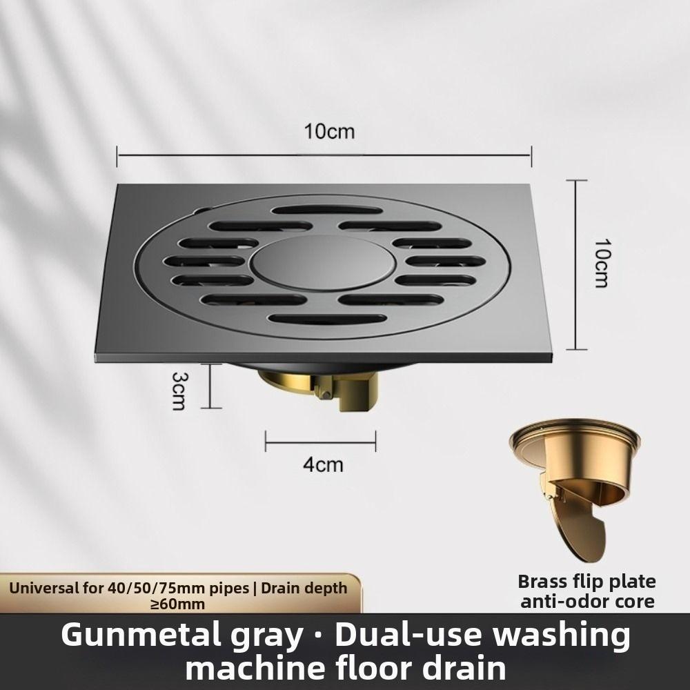 Anti-Odor Drain Valve Cover Dual Use Shower Trap Filter Bathroom Drain Plug  Shower Room