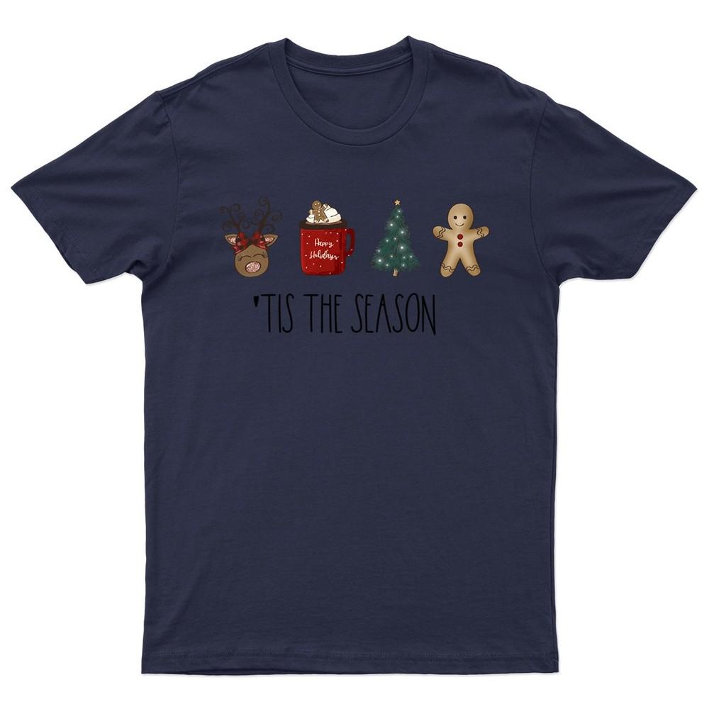 Tis The Season Christmas TShirt Unisex Gift Retro Funny Unisexs Vintage Unisexs