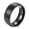 Tigrade 4/6/8mm Brushed Simple Silver/Black Color Titanium Ring Men Minimalist Wedding Band Engagement Rings Women Male Jewelry