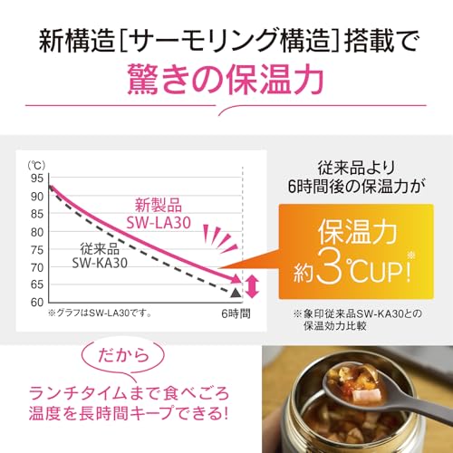 Zojirushi Soup Jar, 400ml, Large Bowl Size, [Deliciously Keeps Food Hot or Cold], Dishwasher Safe, Easy To Clean, Seamless Seal, Perfect for Lunch Box