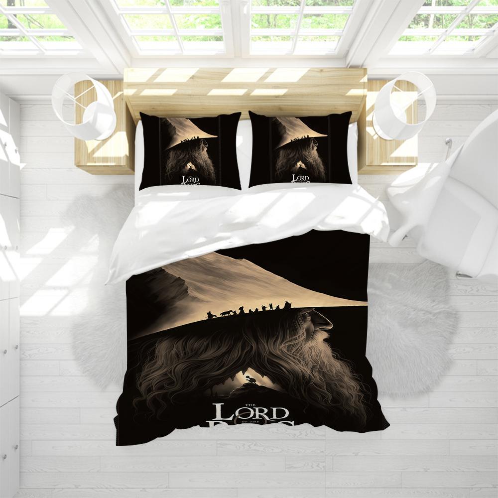 The Lord of the R-Rings Duvet Cover Set Soft Wash Bed 3 Piece Summer Comfortable Student Dormitory Home Baby Bedding Best Seller