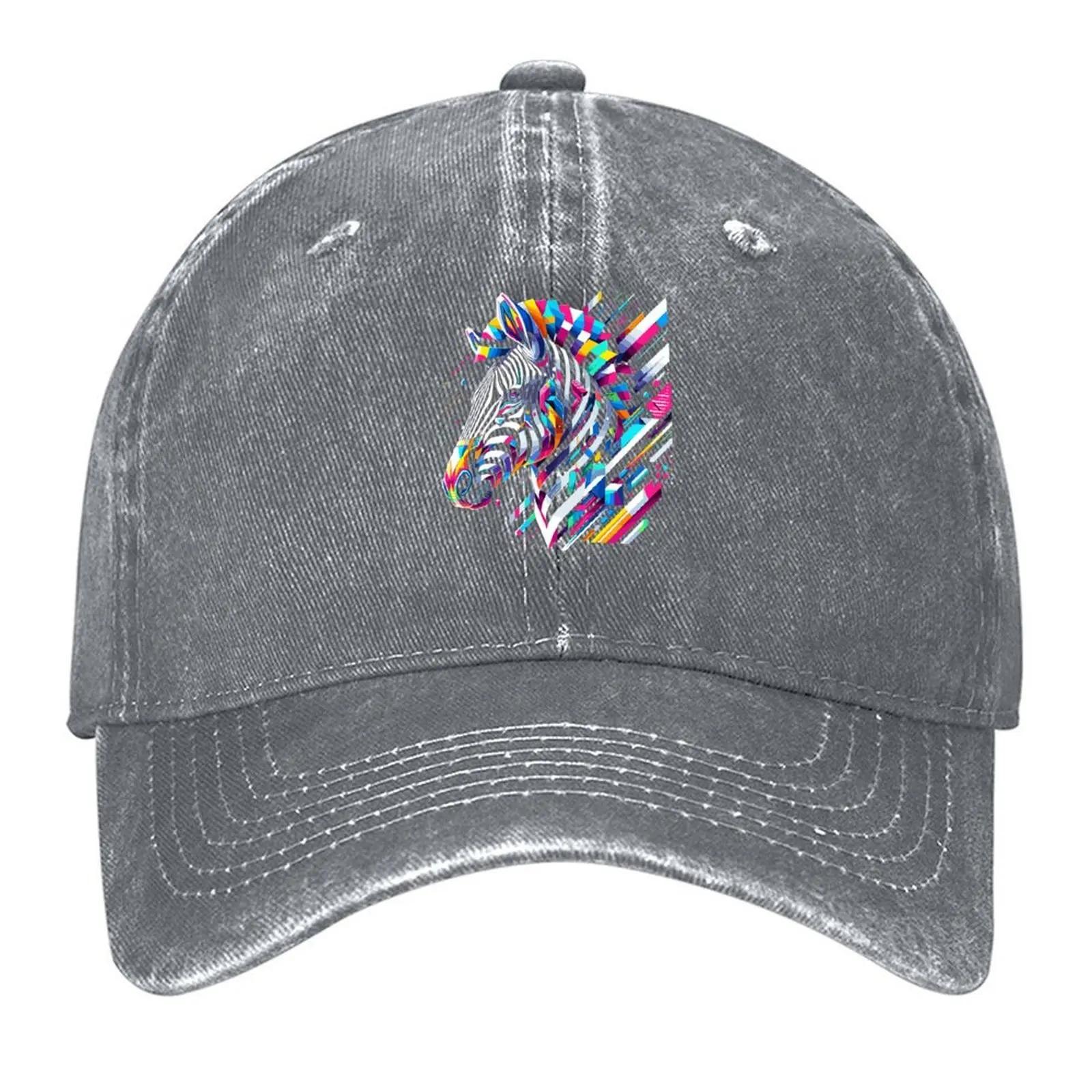 

Geometric Zebra Design: Neon Elegance Meets Retro Vibe Baseball Cap tactical cap Kids Hat Anime Hat Men Hats Women s пісочний