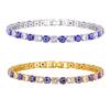 Copper Devil'S Eye [Eye Of Redemption] Micro-Inlaid Zircon Bracelet Women'S Versatile Light Luxury Jewelry Pbr-286