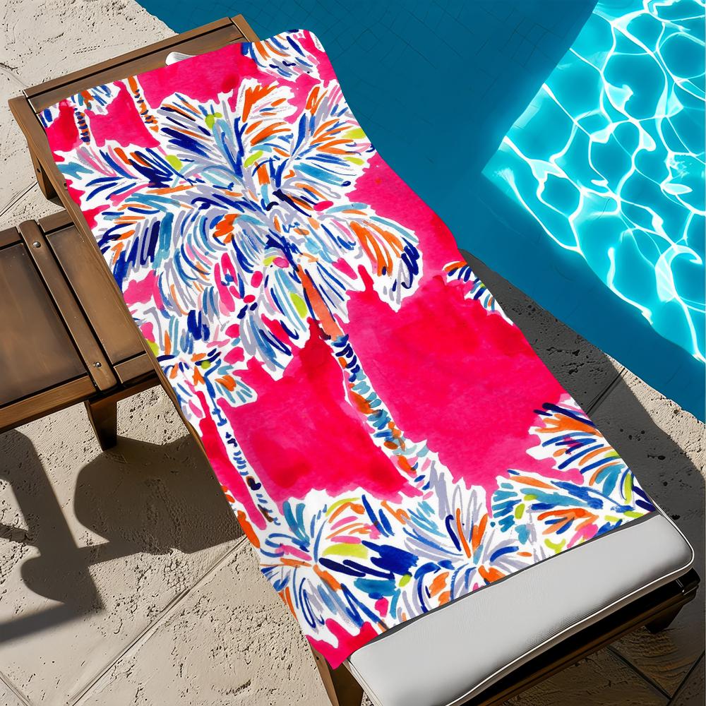 

L-Lilly Logo Towel Gift For Travel Gym Sauna Travel Spa Shower Camping Quick Dry Sports P-pulitzer-P Beach Towels Soft Pool W30*H60(CM)