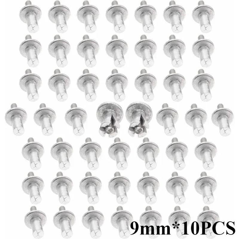 

Распорные заклепки из алюминиевого сплава Распорные заклепки с молотковым приводом Стальной стержень с ударным механизмом Винты Гвозди Крепеж Инструменты 9mm*10PCS