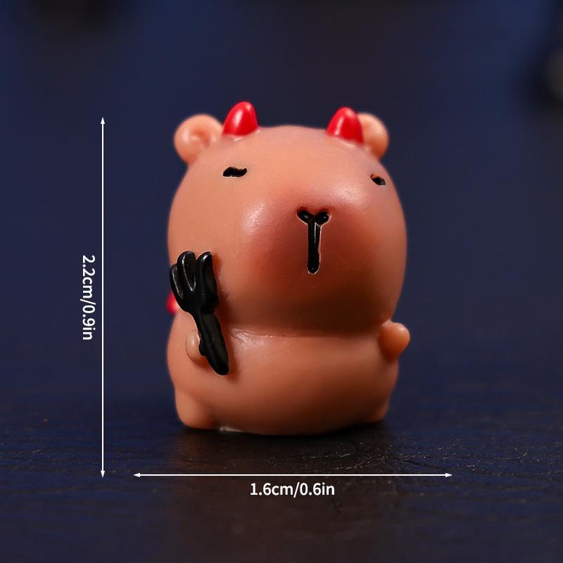 Capibara Statue Ornament Halloween Decoration Desk Accessorie Office Accessorie Capybara Accessorie Party Guests Gift