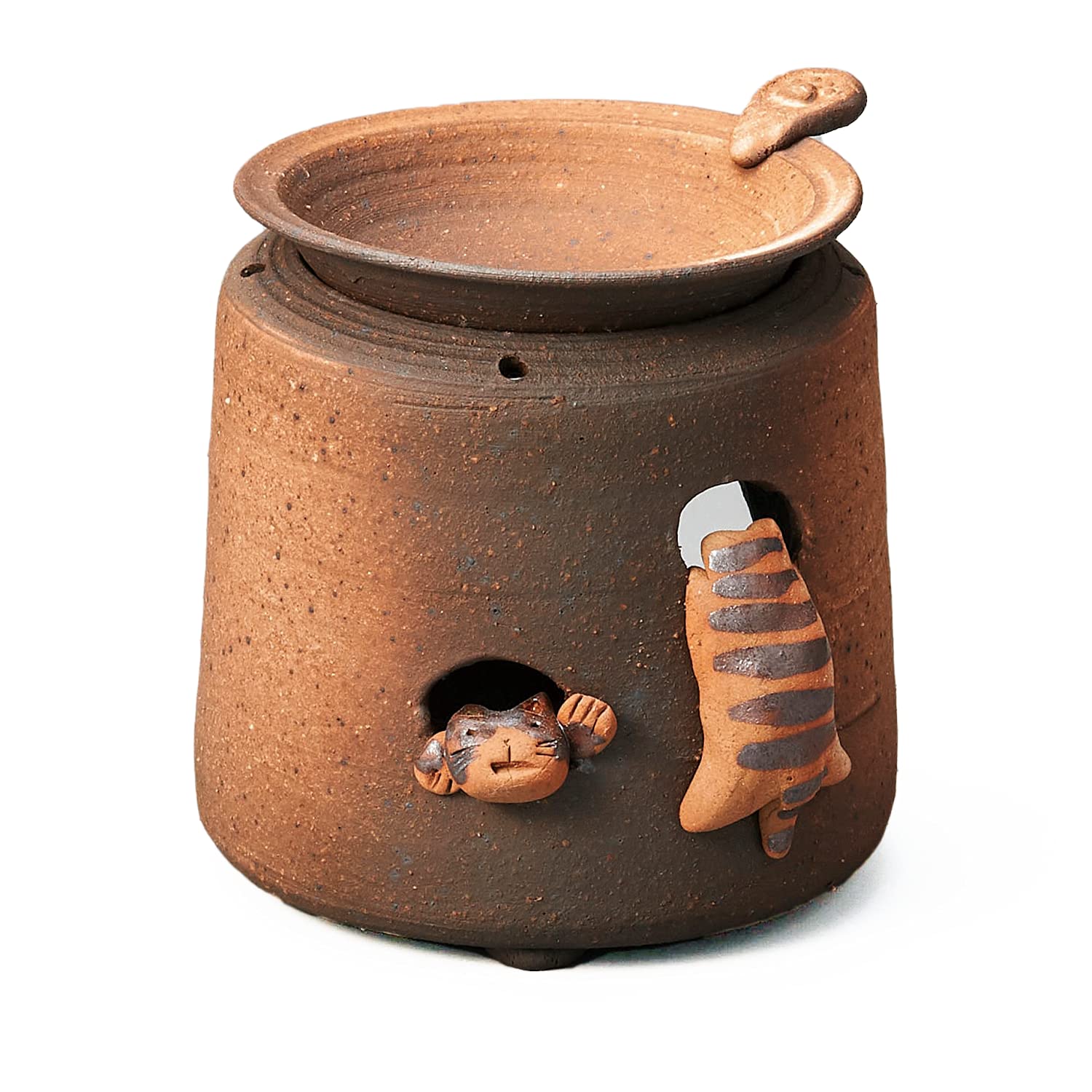 

Yamakiikai Yamada White Makeup Cat Tea Incense Burner Y1119