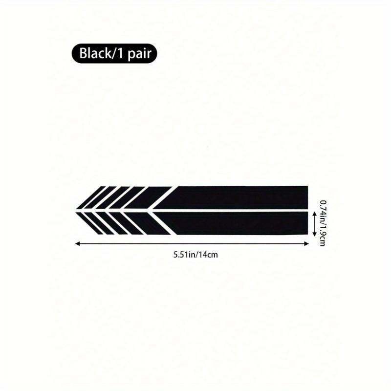 

Car Rearview Mirror Stripe Stickers, Reflective Film Decal Rear View Mirror Decals, Scratch Proof Car Decoration Accessories one-size чёрный