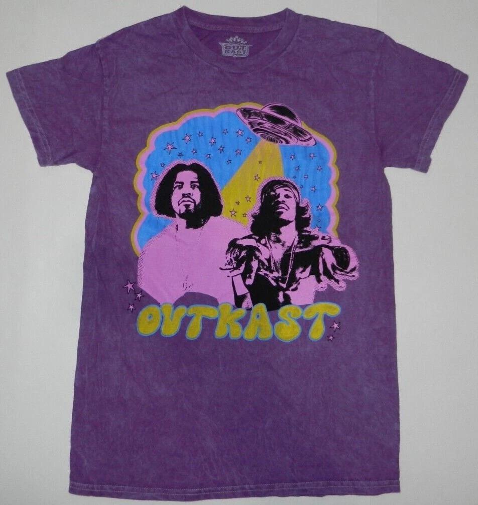 Outkast T-Shirt Short Sleeve Graphic Crew Neck Purple 130
