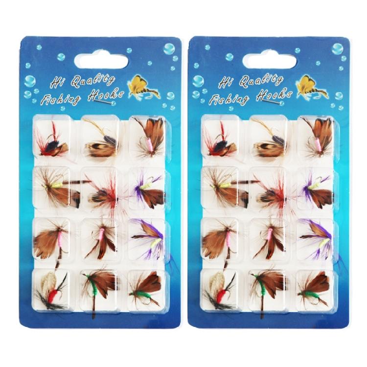 Fly Fishing Fish Lures Trout Fly Wet/Dry Fishing Feather Baits Fishing Tackle 1