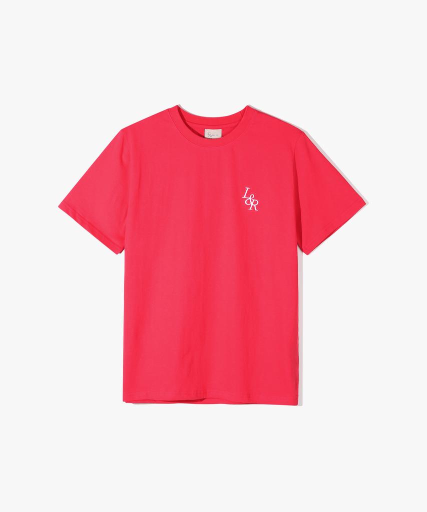 LOSSYROW Signature Logo Half-Sleeve T-Shirt Red