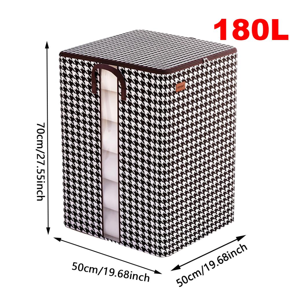 100L Dirty Clothes Bag Box Foldable Laundry Hamper Basket with Bamboo Handle&Lid with Removable Liner Bag for Laundry Room Dorm