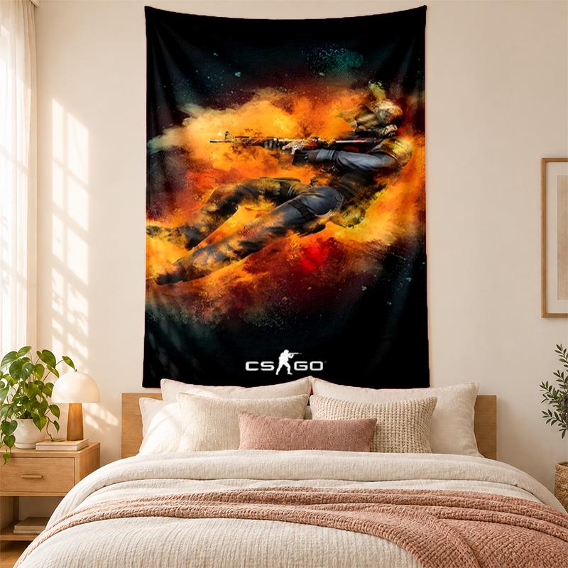 CS go Tapestry highquality for decorating living room bedroom dorm walls ideal as bedroom wallart orholiday gift