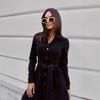 2026 Autumn Women's European & American Fashion Long-Sleeve Shirt Dress