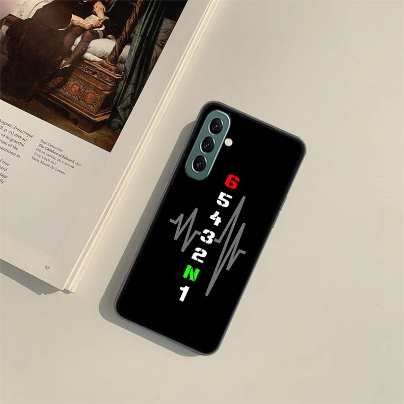 Motorcycle Heartbeat Phone Case for Samsung A54 A14 A24 A34 A17 A37 A57 A55 A35 A25 A15 A07 A05S A04S A12 A22 A32 A52S A72 Galax