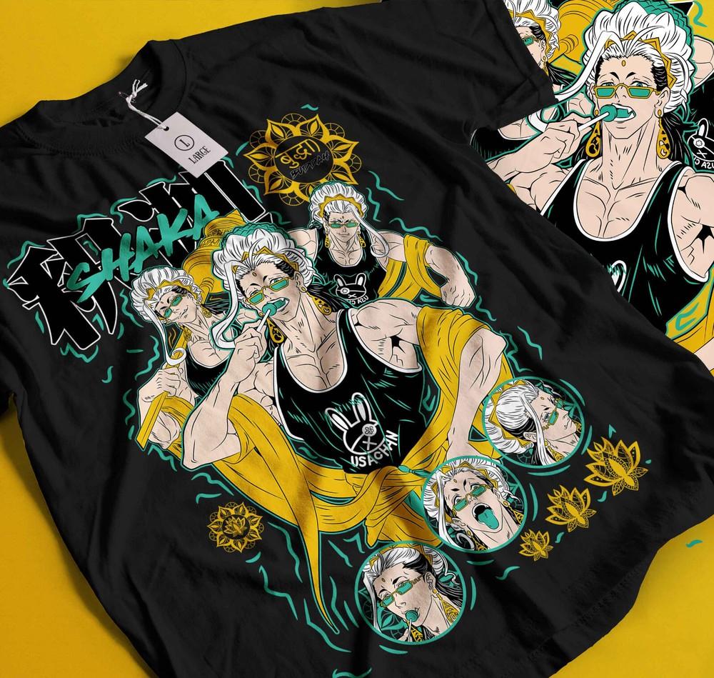 

Buda T-Shirt Record Of Ragnarok Buddha Anime Horror Fan Gift Girl shirt 267 3XL