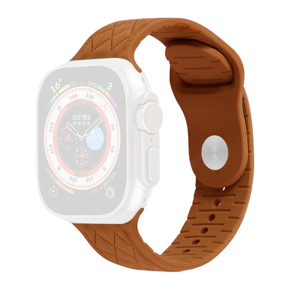 

Silicone Band for Apple Watch Series 11 10 42mm/9 8 7 41mm/SE3 SE2 SE 6 5 4 40mm/3 2 1 38mm Rhombus Design Watch Strap P