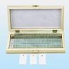 Secure Storage Box for 50 Microscope Slides Made of Wood Featuring Iron Lock for Laboratory and Scientific Sample Management