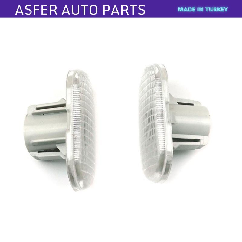 2X Side Signal Light White For Renault Kangoo Master Megane Scenic Trafic Twingo Clio Logan OEM 8200194580