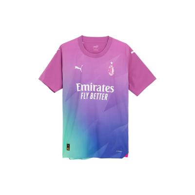 Puma Buchstabe Rundhals Kurzarm Retro Fußballtrikot Herren Tops Rosa 770398-03