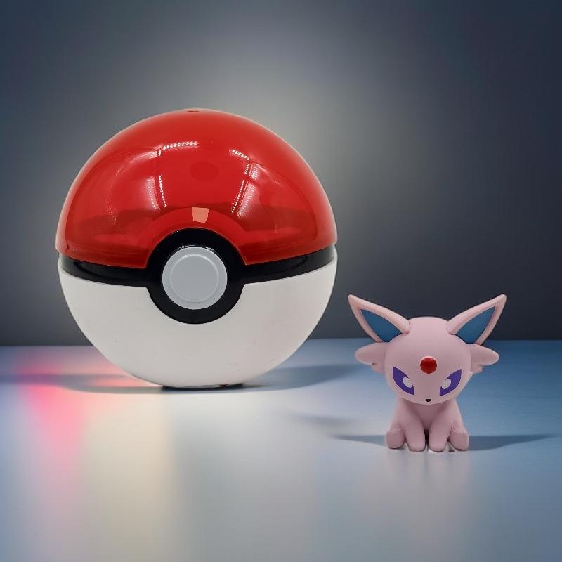 Pokémon Pikachu Mini Figure with Poké Ball Ornament - Tiny Adventure Car Décor & Birthday Gift Gashapon