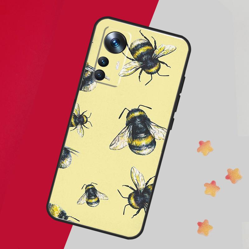 Bee Honey Case For Xiaomi 13T Pro 12T 11T 12 14 13 Lite 12X POCO F5 X3 X5 Pro X4 F4 M5 M5s F3 Cover