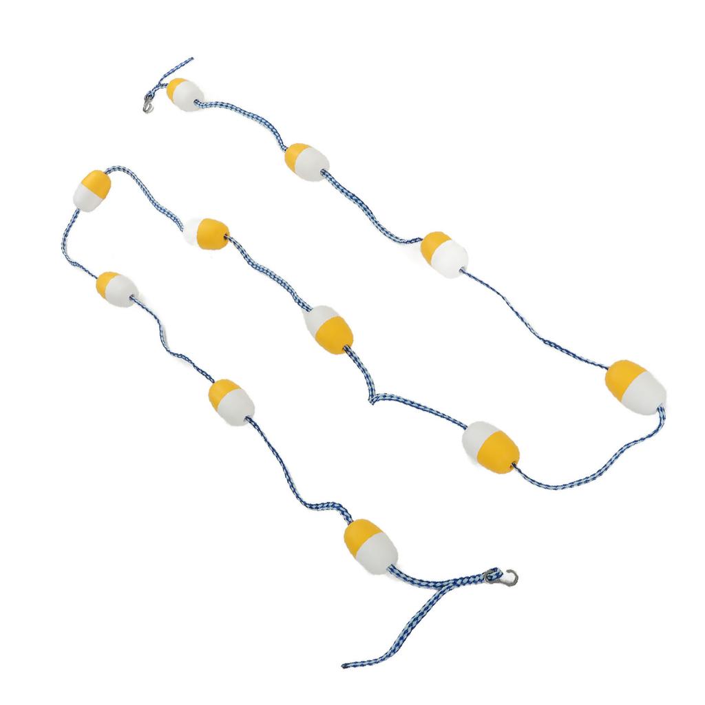 Πλωτή Γραμμή Λωρίδας 5M 7CM PVC Επαναχρησιμοποιήσιμη Σχοινί Διαιρέτη Ασφαλείας Πισίνας για Εσωτερική Πισίνα